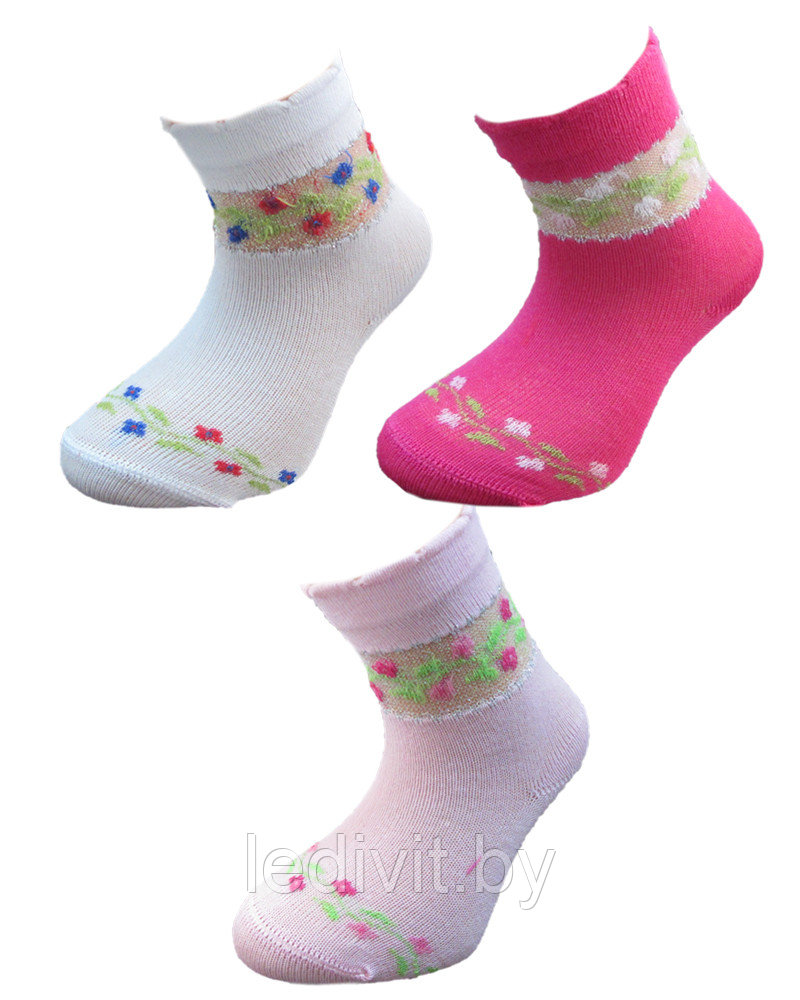 Носки с рисунком для девочки - фото 1 - id-p225821699