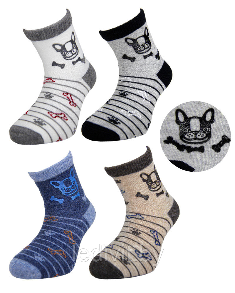 ARTI Носки для мальчика с рисунком из силикона