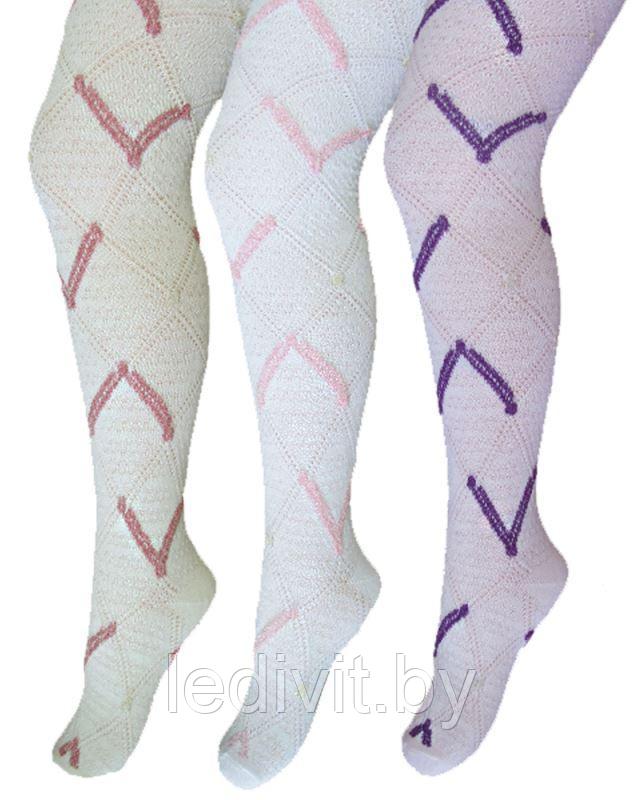 Колготки для девочки с рисунком жаккардовые