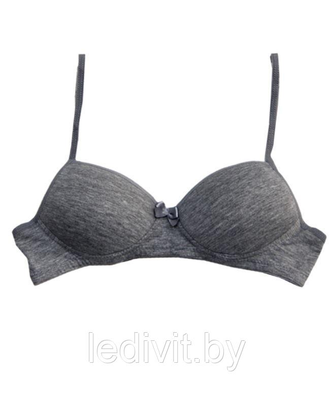 Бюстгальтер для девочки серый