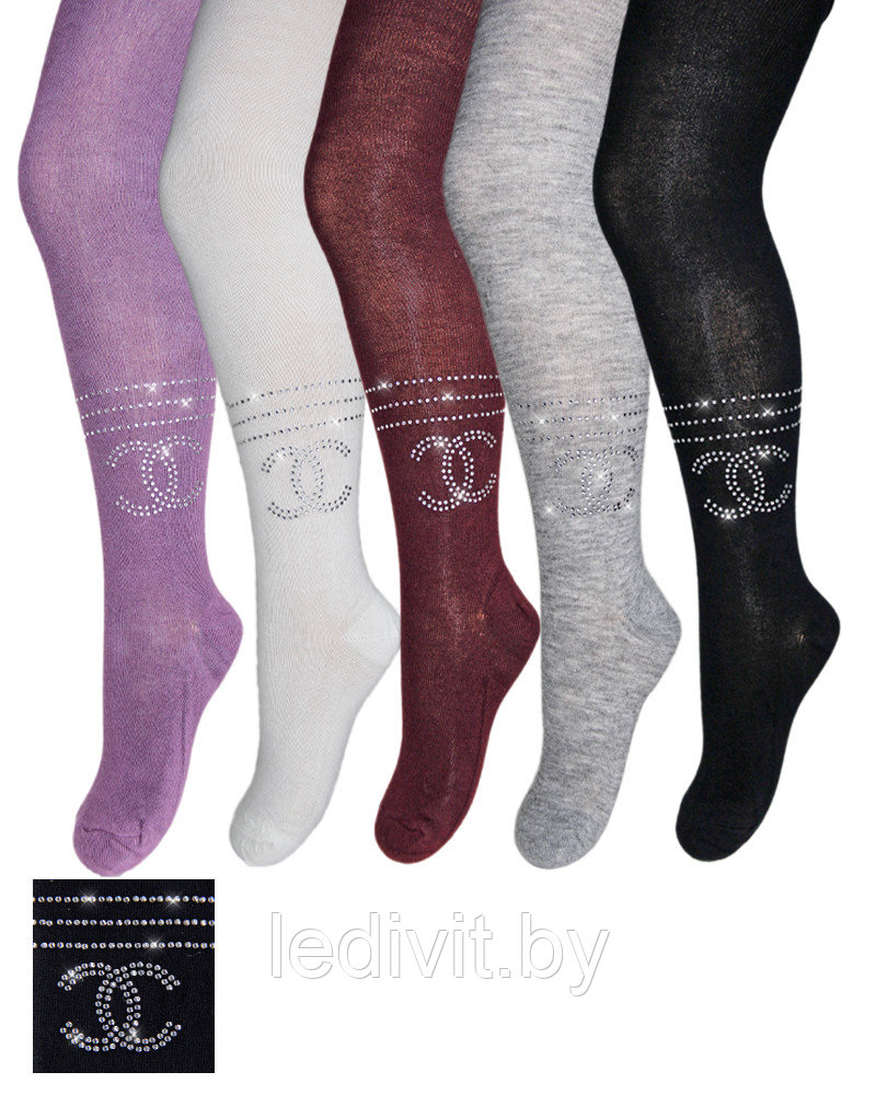Колготки для девочки со стразами