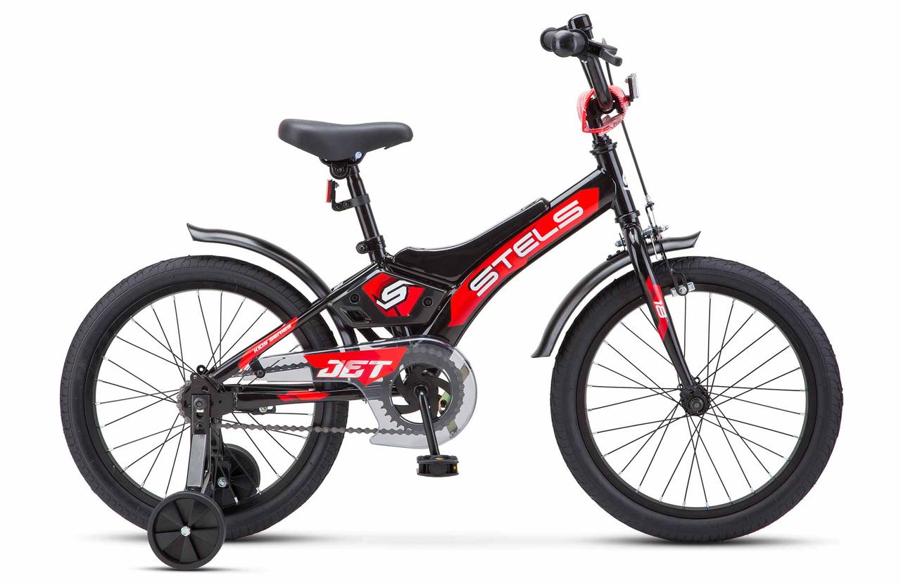 Детский велосипед Stels Jet 18 Z010 2024 (черный) - фото 1 - id-p225640020