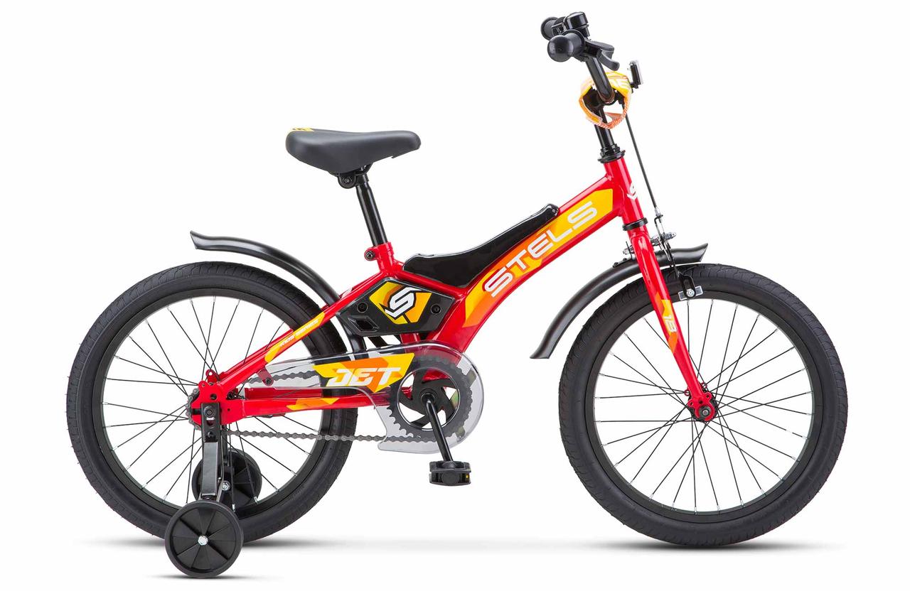 Детский велосипед Stels Jet 18 Z010 2021 (красный) - фото 1 - id-p225640019
