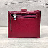 Картхолдер женский  бордовый с цветными вставками КХ6074 maroon, фото 3