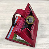 Картхолдер женский  бордовый с цветными вставками КХ6074 maroon, фото 6
