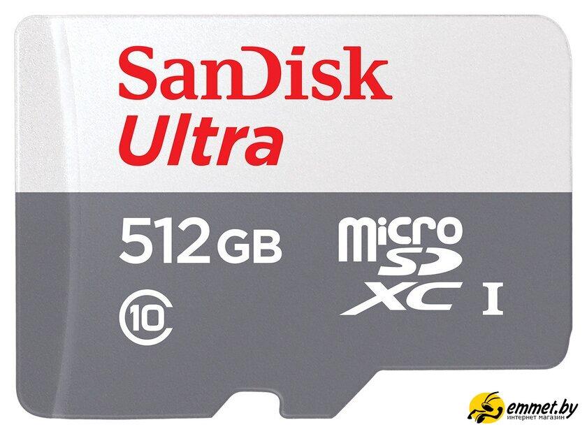 Карта памяти SanDisk Ultra microSDXC SDSQUNR-512G-GN3MN 512GB - фото 1 - id-p225824858