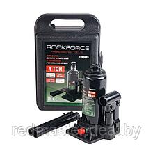 Домкрат бутылочный  4т с клапаном (h min 180мм, h max 350мм) в кейсе Rock FORCE RF-T90404-S