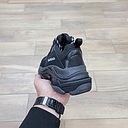 Кроссовки Balenciaga Triple S Full Black, фото 4