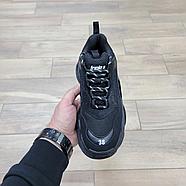 Кроссовки Balenciaga Triple S Full Black, фото 3