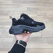 Кроссовки Balenciaga Triple S Full Black, фото 2