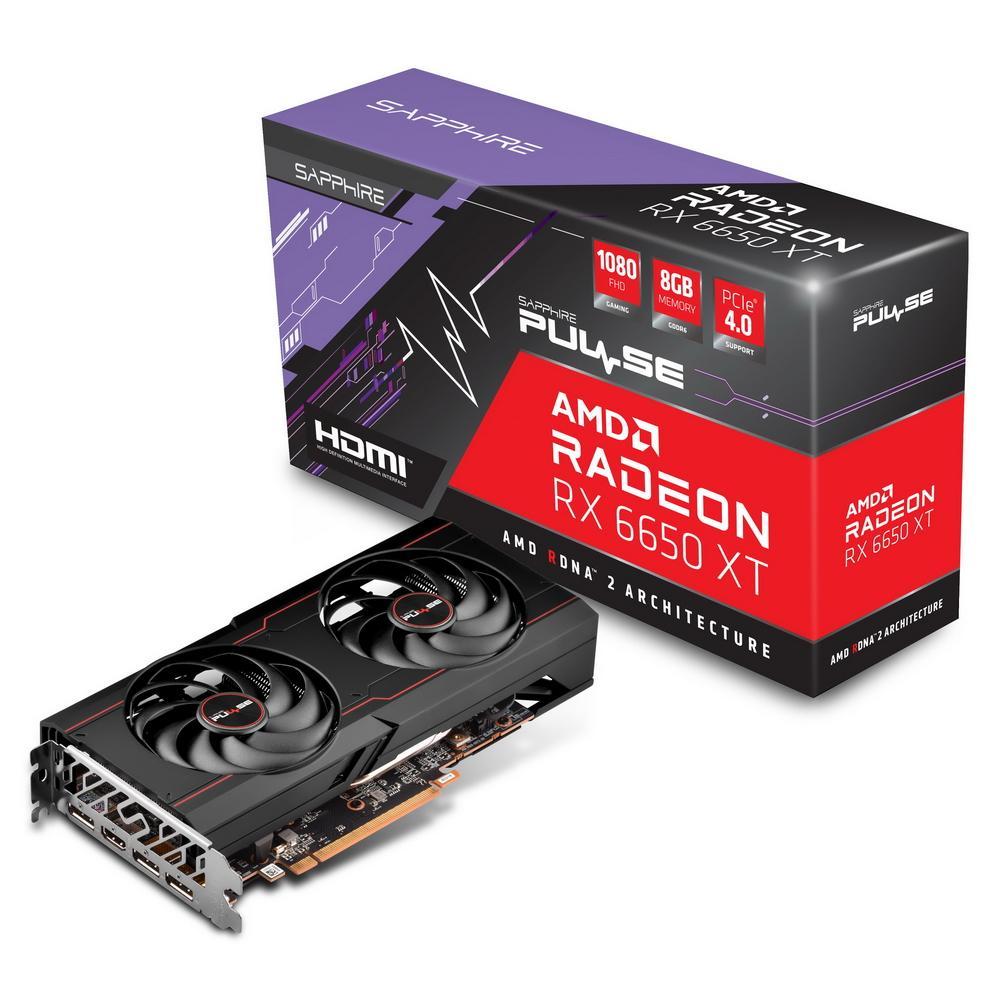 Видеокарта AMD Radeon Sapphire RX 6650 XT Pulse Gaming OC (11319-03-20G) 8GB GDDR6 8-pin HDMI+3xDP RTL - фото 1 - id-p225824997