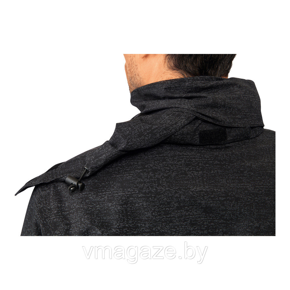 Куртка-ветровка с капюшоном Траверс 100% видимость (цвет серый с черным) - фото 7 - id-p225825252