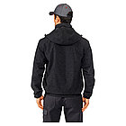 Куртка-ветровка с капюшоном Траверс 100% видимость (цвет серый с черным), фото 5