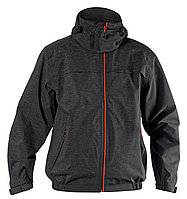 Куртка-ветровка с капюшоном Траверс 100% видимость (цвет серый с черным)
