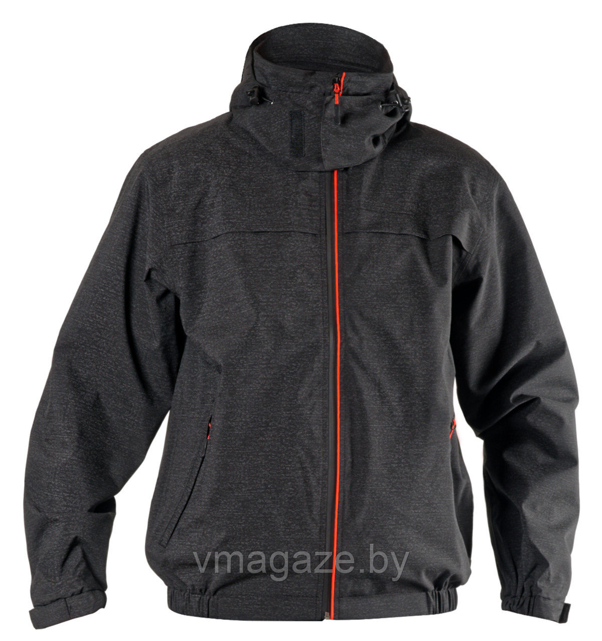 Куртка-ветровка с капюшоном Траверс 100% видимость (цвет серый с черным) - фото 1 - id-p225825252