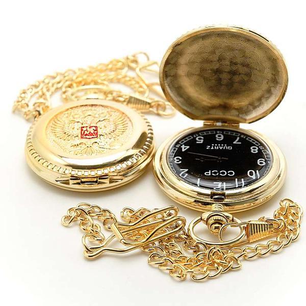 Часы карманные с цепочкой с изображением Герба 4 дтзайна - фото 4 - id-p220787753