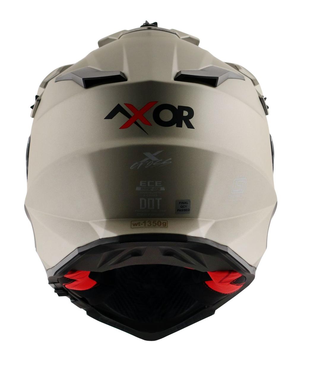Шлем AXOR X-CROSS DUAL VISOR SC-E, цвет никель - фото 6 - id-p225827353
