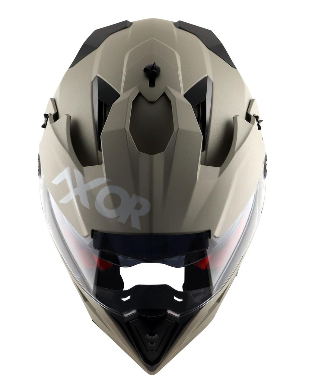 Шлем AXOR X-CROSS DUAL VISOR SC-E, цвет никель - фото 7 - id-p225827353