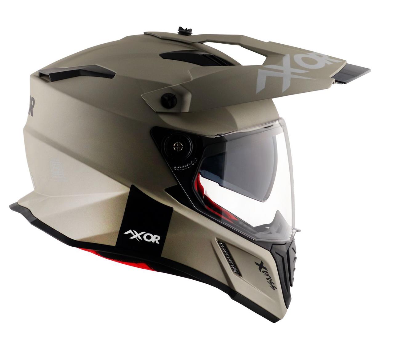 Шлем AXOR X-CROSS DUAL VISOR SC-E, цвет никель - фото 8 - id-p225827353