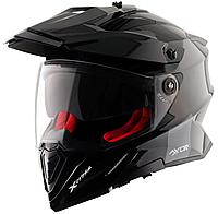 Шлем AXOR X-CROSS DUAL VISOR SC-E, цвет чёрный