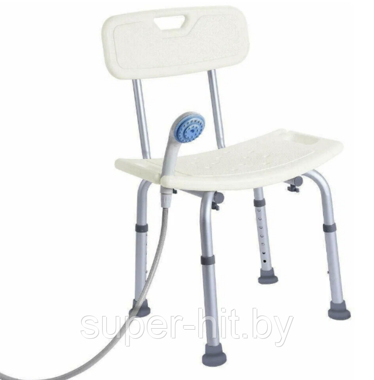 Поддерживающий стул со спинкой "Титан" для ванной и душа (складной, регулируемый) - фото 5 - id-p225827834
