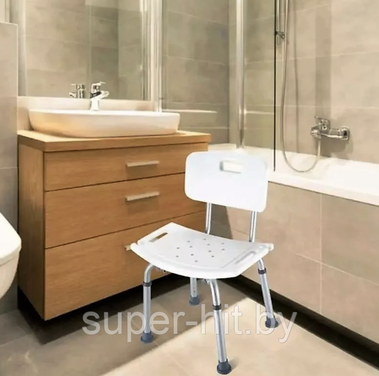 Поддерживающий стул со спинкой "Титан" для ванной и душа (складной, регулируемый) - фото 8 - id-p225827834