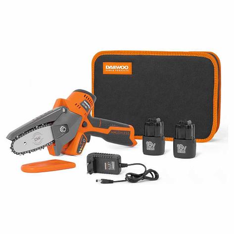 Цепная аккумуляторная пила DAEWOO DACS 416Li SET, фото 2