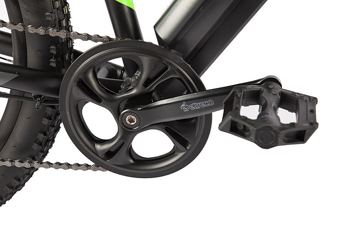 Электровелосипед Eltreco XT 600 Pro 2024 (черный/зеленый) - фото 5 - id-p224286221