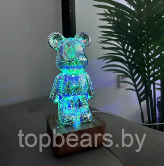 Ночник 3D Мишка Bearbrick / Светильник детский 8 цветов - фото 5 - id-p225828071