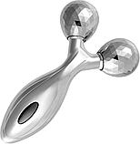 Роликовый 3D массажер для лица и тела (2 ролика) из полимерных материалов, фото 4