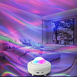 Музыкальный проектор  ночник Сияние с bluetooth  колонкой XY-899 LED (8 световых режимов, 3 уровня яркости,, фото 7