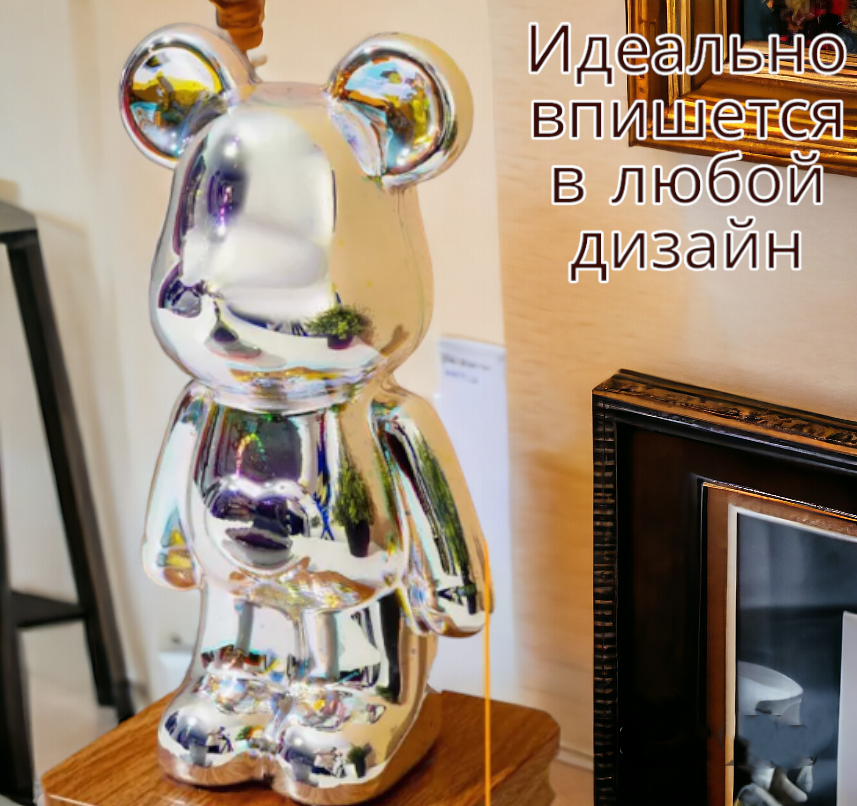 Ночник 3D Мишка Bearbrick / Светильник детский 8 цветов - фото 7 - id-p225828199