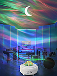 Музыкальный проектор  ночник Сияние с bluetooth  колонкой XY-899 LED (8 световых режимов, 3 уровня яркости,, фото 3