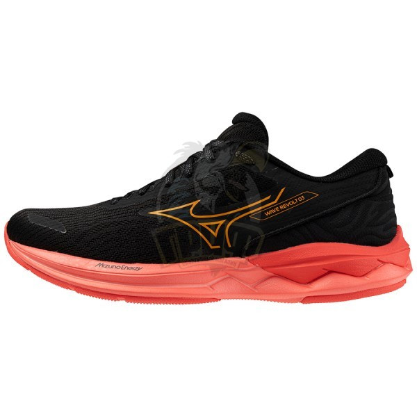 Кроссовки беговые женские Mizuno Wave Revolt 3 (черный)  (арт. J1GD248121)