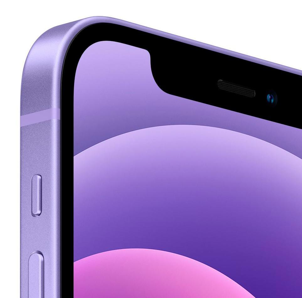 Смартфон Apple A2403 iPhone 12 64Gb фиолетовый моноблок 3G 4G 6.1" iPhone iOS 15 12Mpix 802.11 a/b/g/n/ac/ax - фото 1 - id-p225828139