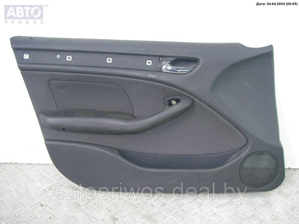 Обшивка двери передней левой (дверная карта) BMW 3 E46 (1998-2006) - фото 1 - id-p225601392