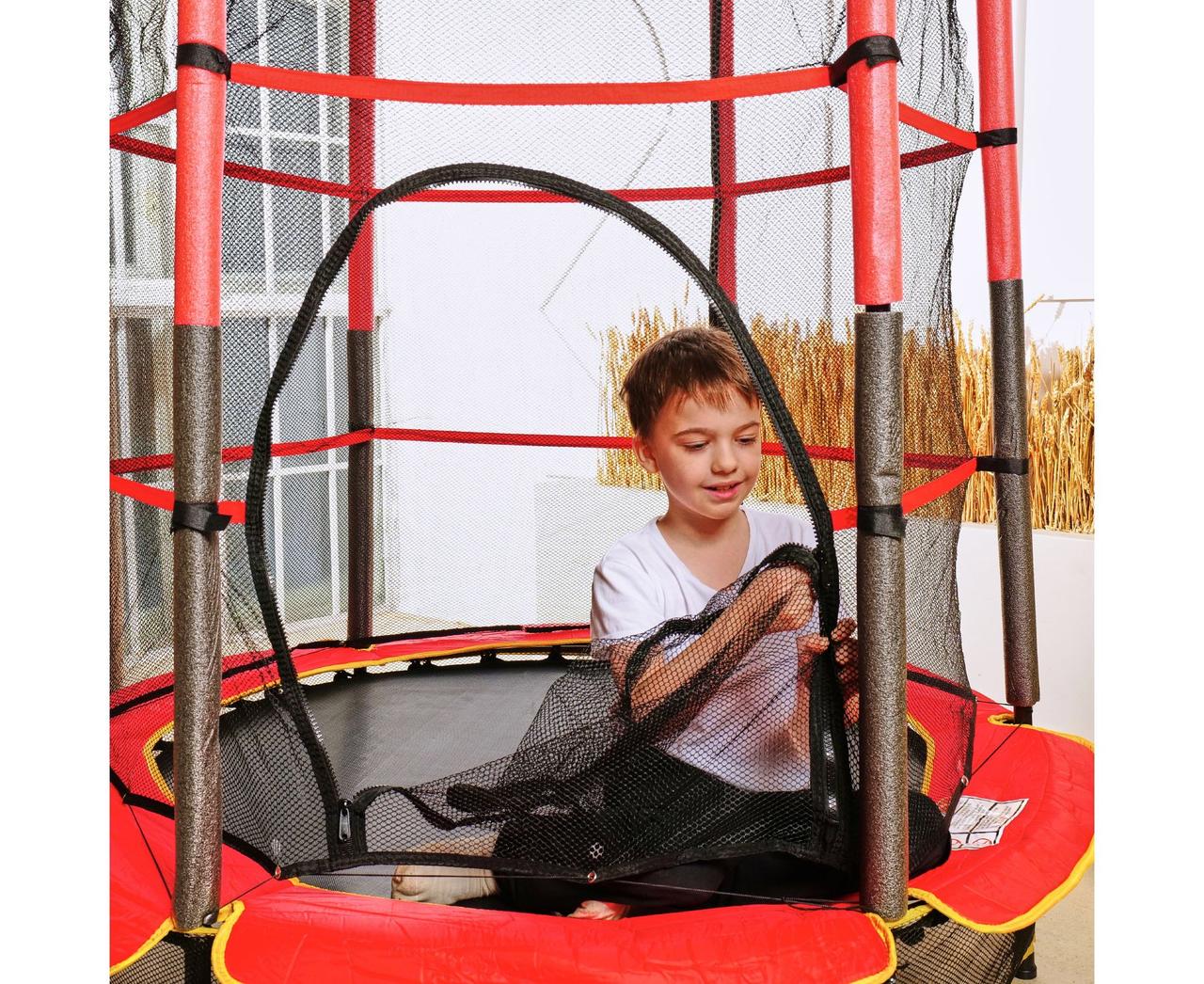 Батут детский DFC TRAMPOLINE 55 (RED, с сеткой) - фото 6 - id-p225061459