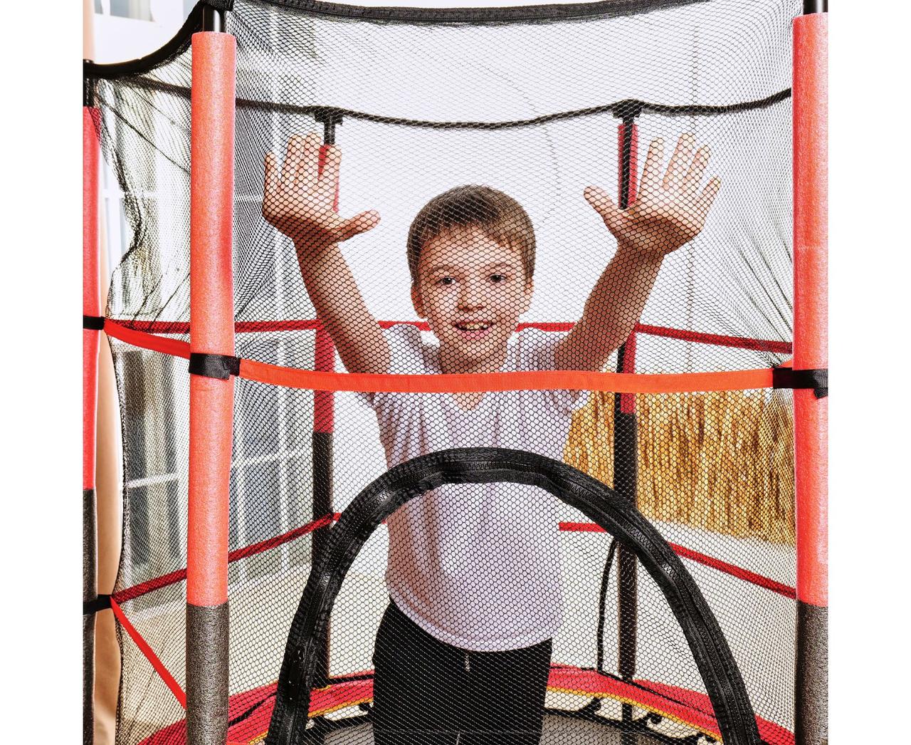 Батут детский DFC TRAMPOLINE 55 (RED, с сеткой) - фото 10 - id-p225061459