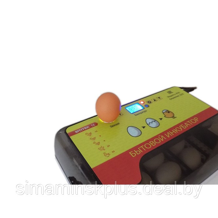 Инкубатор автоматический с универсальными лотками, вместимость до 12 яиц, встроенный овоскоп - фото 5 - id-p225830987