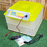 Инкубатор с терморегулятором, гигрометром и автопереворотом, вместимость до 112 яиц, овоскоп, фото 4