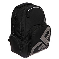 Рюкзак молодёжный 42 х 32 х 22 см, Grizzly, эргономичная спинка, отделение для ноутбука, чёрный