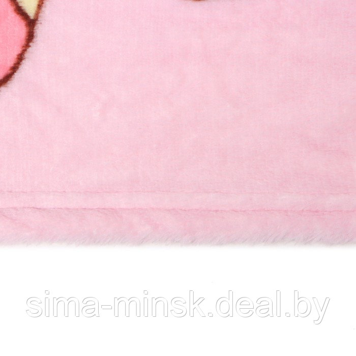 Плед Павлинка Единороги розовый 150х200см, аэрософт, 190г/м, пэ100% - фото 4 - id-p225832493