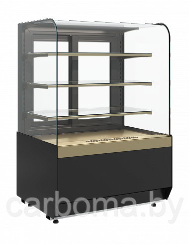 Витрина Carboma RADIUS KR70 VM 0,6-2 STANDARD (открытая, горка) +4...+12