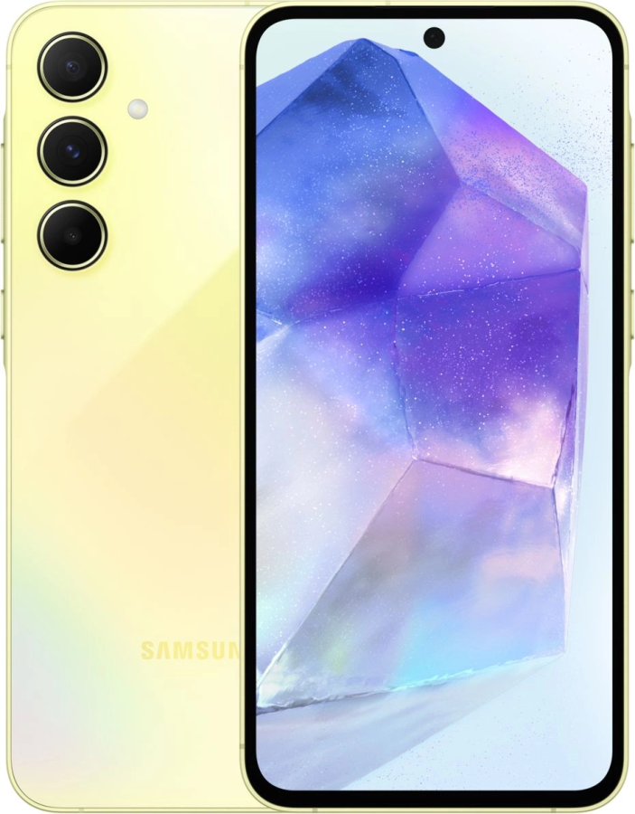 Смартфон Samsung SM-A556E Galaxy A55 5G 256Gb 8Gb желтый моноблок 3G 4G 2Sim 6.6" 1080x2340 Android 14 50Mpix - фото 1 - id-p225832925