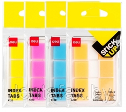 Закладки пластиковые Deli "Stick up" 60 шт, ассорти