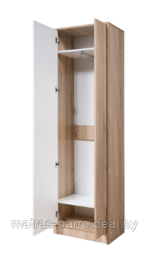 Шкаф 2-х дверный Порто-1 дуб сонома/белый - фото 3 - id-p154273783