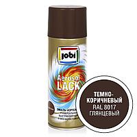 Эмаль аэрозольная JOBI темно-коричневая глянцевая RAL 8017 (520мл/270гр)