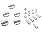 Комплект ручек (белые) для плиты, духовки универсальные 6x8 mm, d=39mm, фото 3