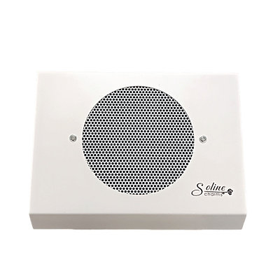 Пылесос маникюрный настольный Soline Charms 80W (белый, корпус - металл)