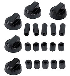 Комплект ручек (черные) для плиты, духовки универсальные 6x8 mm
